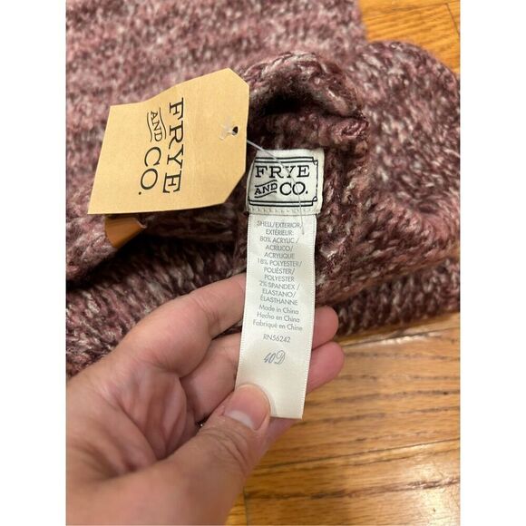 Frye & Co Space Dyed Infinity Cold Weather Scarf Wrap, neck warmer. Bark color, - Picture 4 of 8